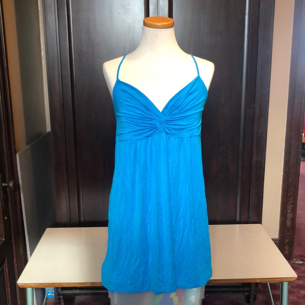 EUC Deep Sky Blue Stretchy Dress
